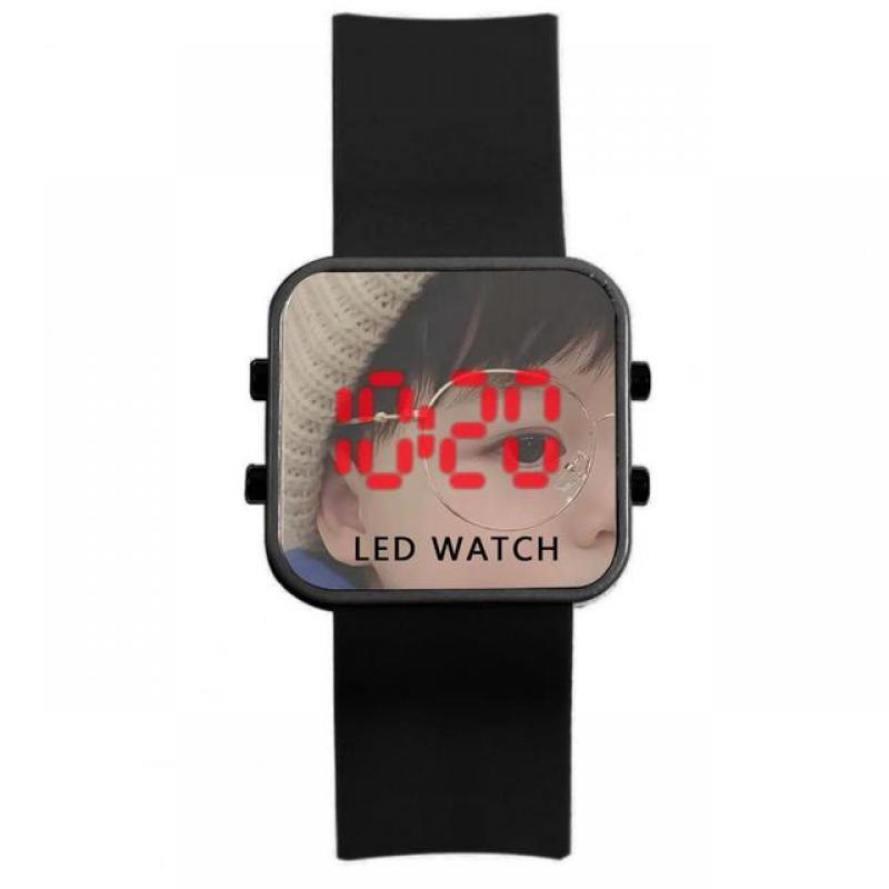 Exquisite Junior High School Student Electronic Watch Digital Wrist Watch Silicone Band  Time/Date/Second