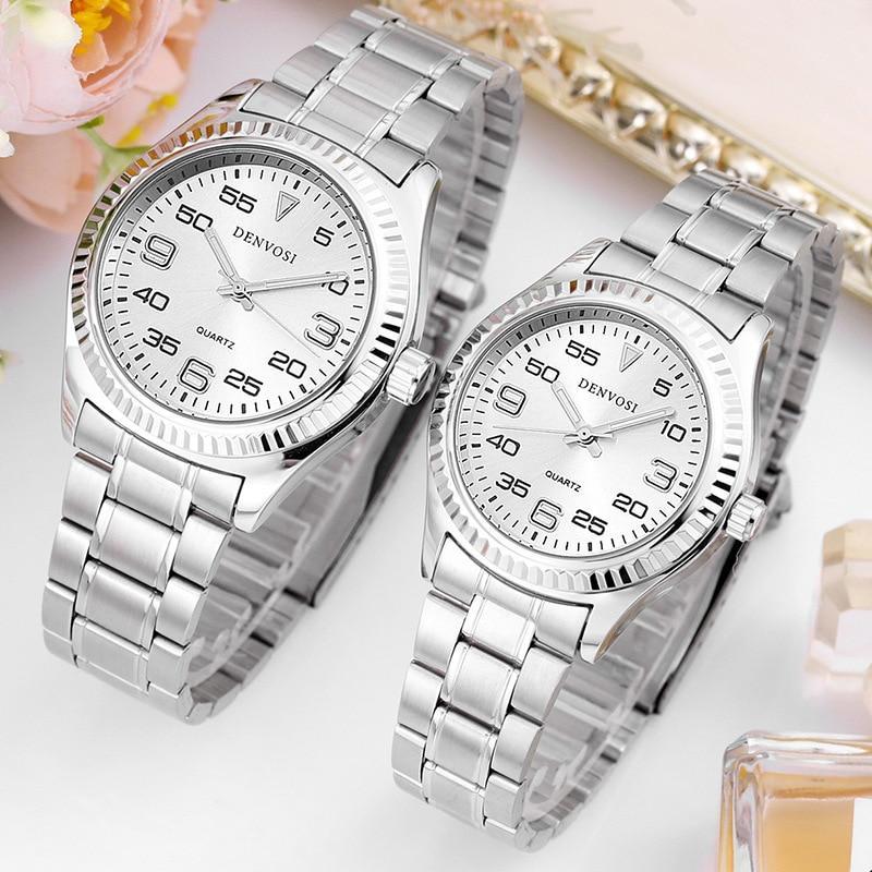 BENVOSI 2023 Fashion Luxury New Steel Quartz Watch for Men Women Clock Waterproof Couple Wristwatch Bracelet Reloj Mujer Hombre