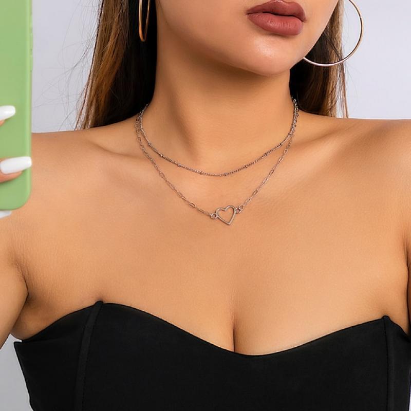 Lacteo Trendy Gold Color Petals Shape Short Neck Chain Necklace Choker for Women Jewelry Collar Clavicle Necklaces Gifts Party