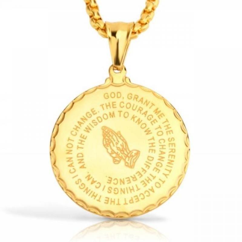 Quality Fashionable Medal Necklace Pendant Pirate Ship Compass Personality Men's Necklace Pendant Hip Hop Jewelry Trend Jewelry