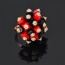 SINLEERY Colorful Adjustable Size Rings For Women Party Holiday Jewelry Gold Color Gift For Girlfriend Jewelry 2022 ZD1 SSP