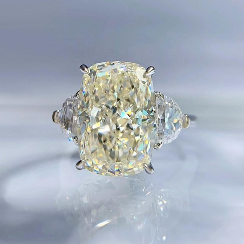 Wong Rain Luxury 925 Sterling Silver Crushed Ice Cut G Color Lab Sapphire Gemstone Wedding Engagement Jewelry Ring Wholesale