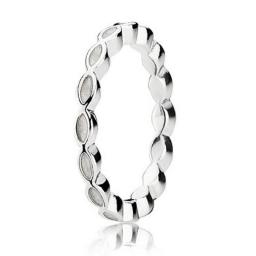 925 Sterling Silver Ring Pave Logo Signature Circles Hearts Of Halo Princess Wishbone Bow Ring For Women Gift Pandora Jewelry