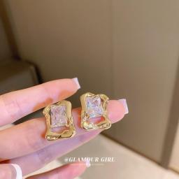 2022 New Arrival Korean Simple Temperament Geometric Round Dangle Earrings For Women Vintage Fashion Jewelry Accessories Girls