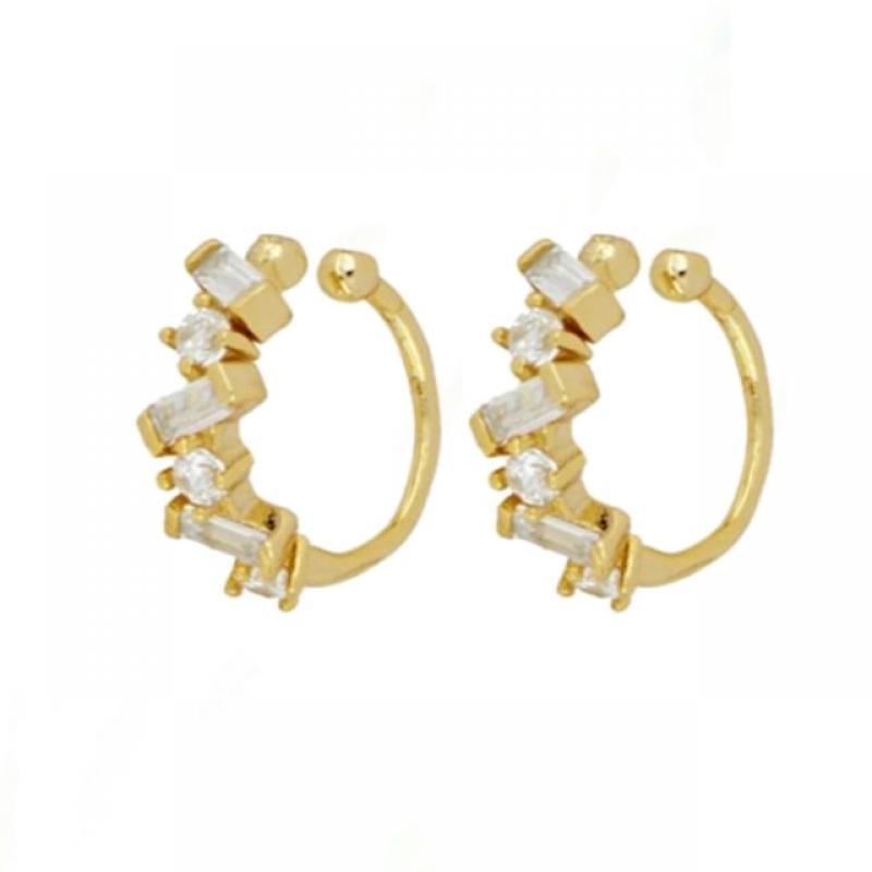 New Stainless Steel Cubic Zirconia Hoop Earrings For Women Small Pendant Cartilage Helix Tragus Earring Piercing Jewelry