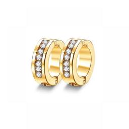 9 Pairs Non-Piercing Earrings Stainless Steel Clip On Hoop Earrings For Men Women Paved CZ Ear Clip Earrings Set