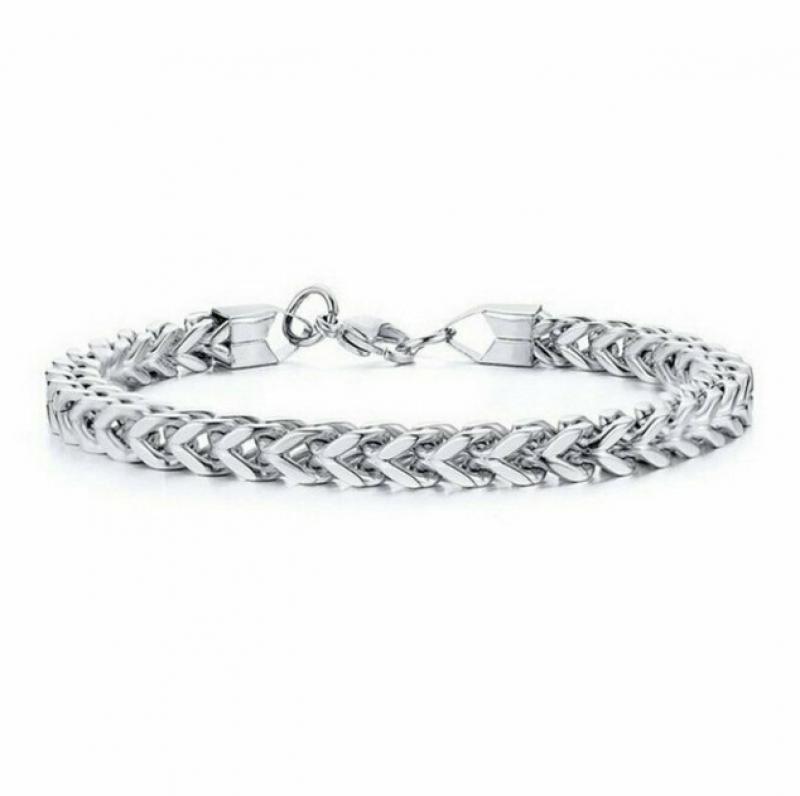 Delysia King Men's Personality Stainless Steel Charm Bracelet Leisure Simplicity Jewelry Gift for Boy Friend