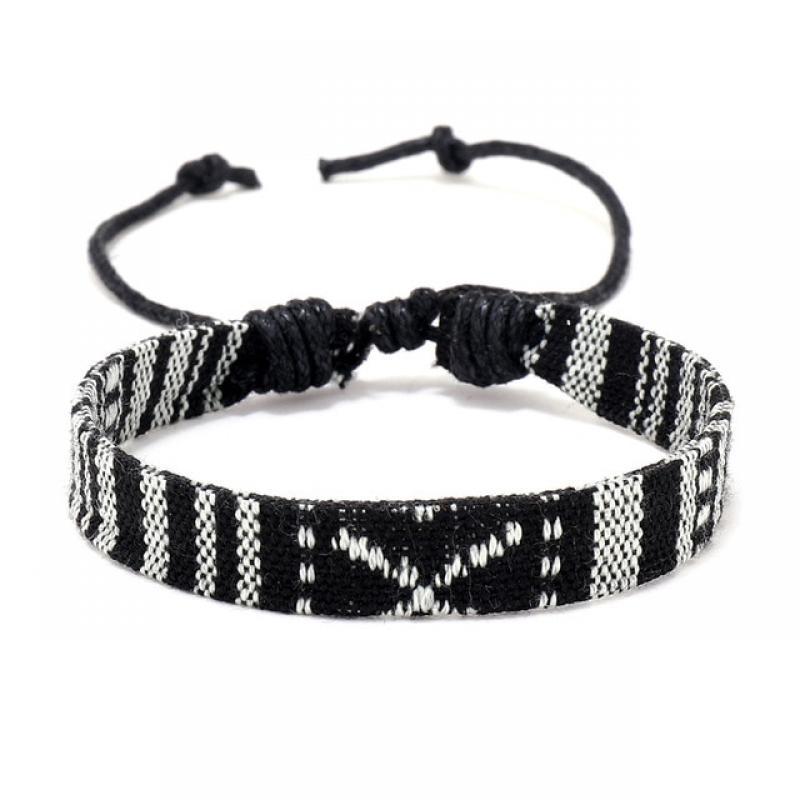 Summer Nepal Ethnic Bohemia Wide Fabric Bracelet Men Women Tribal Tissu Cloth Bracelet For Women Wristbands Pulseras Mujer RH-03