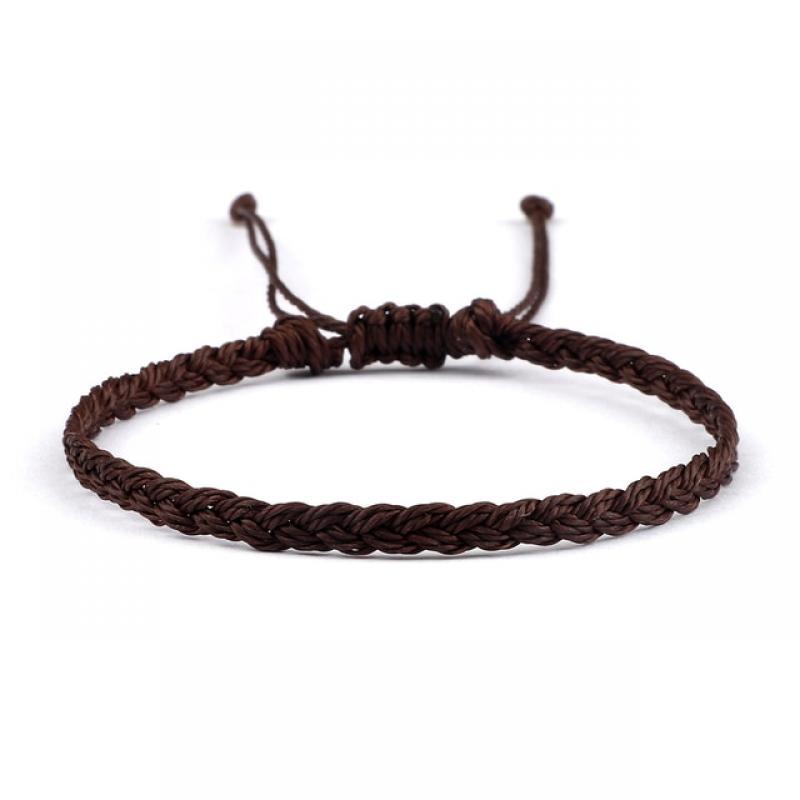 Women Handmade Woven Bracelets Waterproof Wax Thread Wrap Rope Knot Bracelets Men Tibetan Buddhist Bracelet Friend Jewelry Gifts