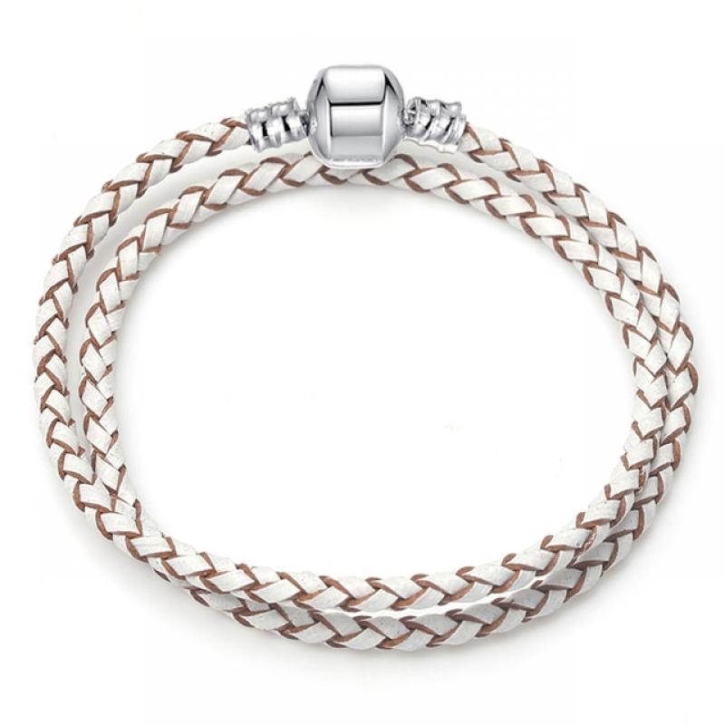 High Quality Original Sterling Silver Plated Snake Chain DIY Charm Bracelet For Women Gift Silver Color Jewelry Dropshipping