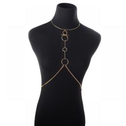 Sexy Chest Chain Bra Bikini Belly Waist Chain Women Girls Double Layer Summer Beach Harness Necklace Breast Chain Body Jewelry