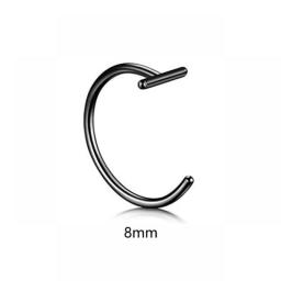 Boho Mouth  Lip Rings Cheaters Piercing Titanium Steel Fake Septum C Clip Ring Nose Piercing Nose Ring Women Body Jewelry New