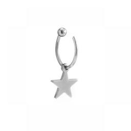 1pc Clip Lip Ring Fake Piercing Cuff Earrings Pendant Pendant C Shape Labret Non Piercing Goth Punk Sexy For Women Body Jewelry