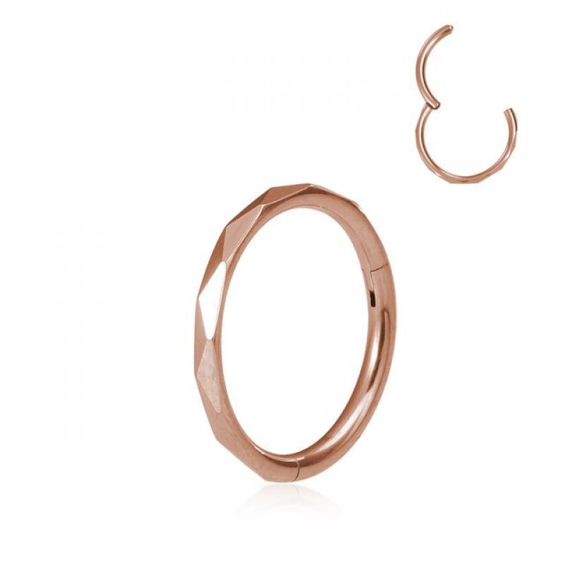 1pc 16G Stainless Steel Hinged Clicker Segment Septum Nose Lip Ring Hoop Cartilage Tragus Sleeper Earrings Body Piercing Jewelry