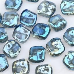20Pcs Irregular Lampwork Glass Beads For Jewelry Making Diy AB Bracelet Earrings AB Rainbow Golden Color Crystal Beads Wholesale