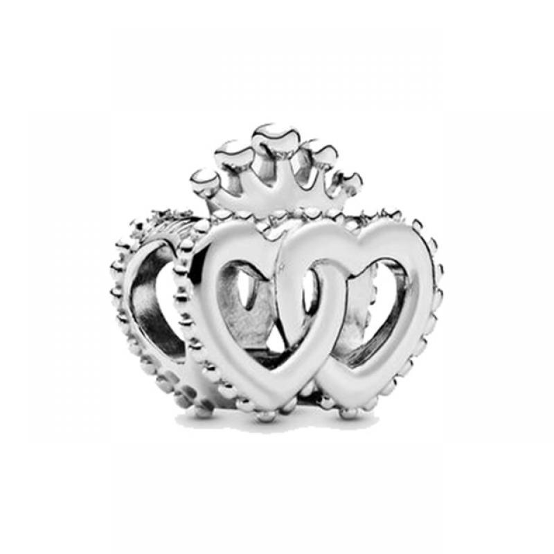 2Pcs New Hot Sale Silver Color Feather Star Hollow Heart Star Beads Fit Original Brand Charm Bracelet For Women Wife Jewelry