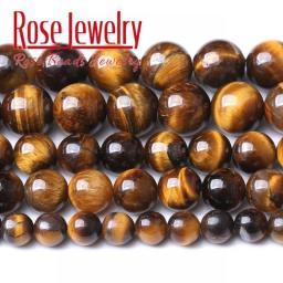 AAAA Natural Yellow Tiger Eye Beads Round Loose Spacer Beads For Jewelry Making DIY Bracelet Accessories 4/6/8/10/12mm 15'' Inch