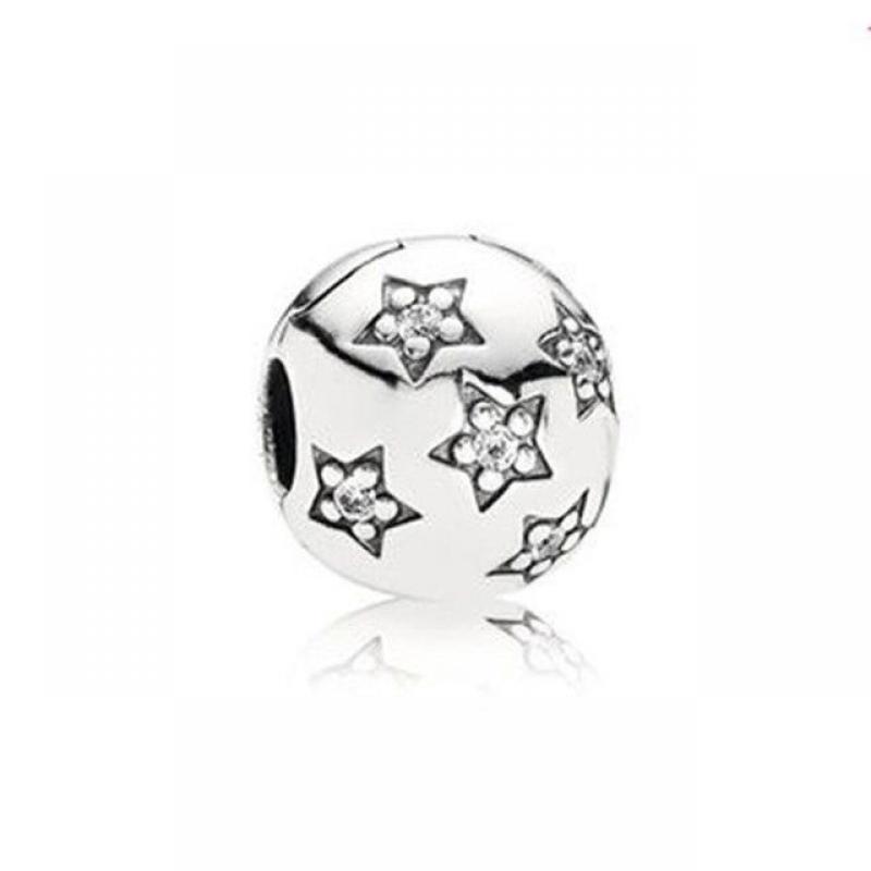 New Original Beaded Cute Footprint Calf Clover Beads for Original Pandora Women's Bracelet Jewelry Gift
