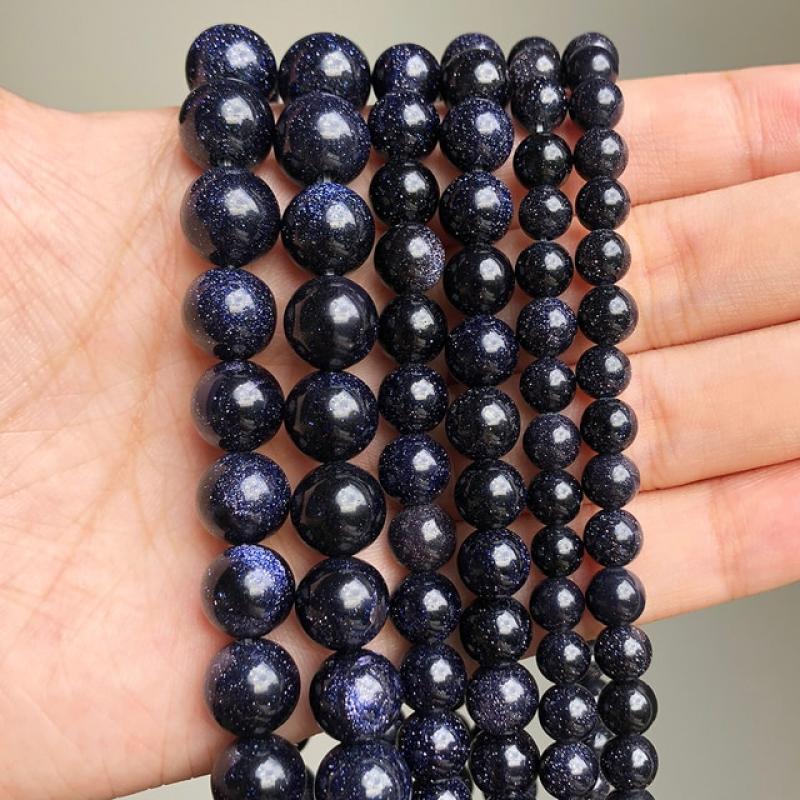 Natural Turquoise Howlite Lava Rose Quartz Tiger Eye Round Stone Beads for Jewelry Making Christmas Gift Bracelet 4 6 8 10 12mm