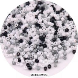 600Pcs 2mm Hand Opaque Beads Uniform Wear Resistant Solid Colors Glass Seedbead For Needle Work Jewelry DIY Making Accessories