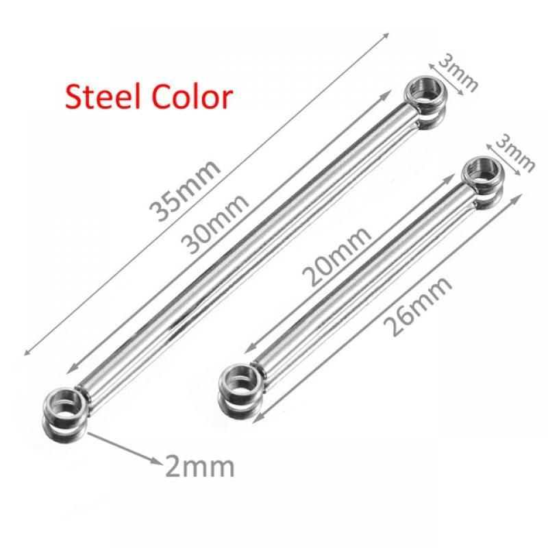 10pcs Stainless Steel Bar Stick Connectors Gold Color Plated Connector for DIY Drop Earrings Jewelry Making Necklaces Components