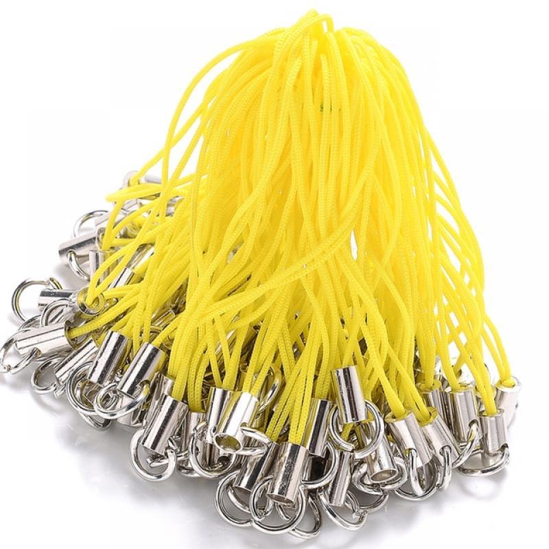 58mm 50/100Pcs Lanyard Lariat Strap Cords Multicolor Rope For Diy Keychain Hooks Mobile Set Charms Keyring Pendant Accessories