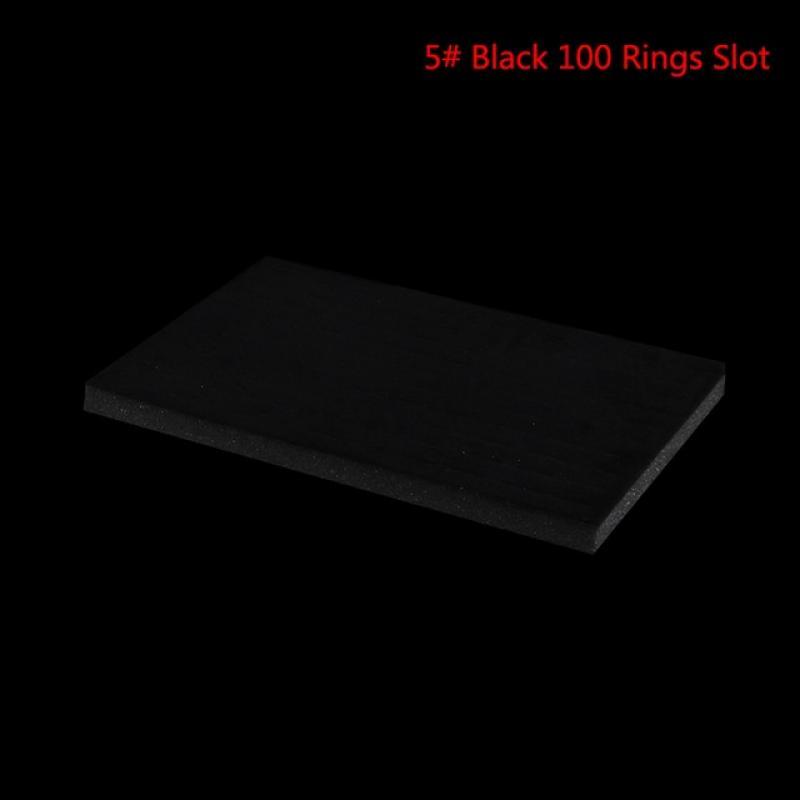1PC Jewelry Foam Tray DIY Inserts Liners Velvet Jewellery Rings Showed Case Tray