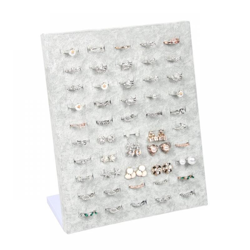 Velvet Ring Display Holder Stand for Store 50 Seat for Rings Storage Jewelry Display Wall Jewellry Organizer Rack