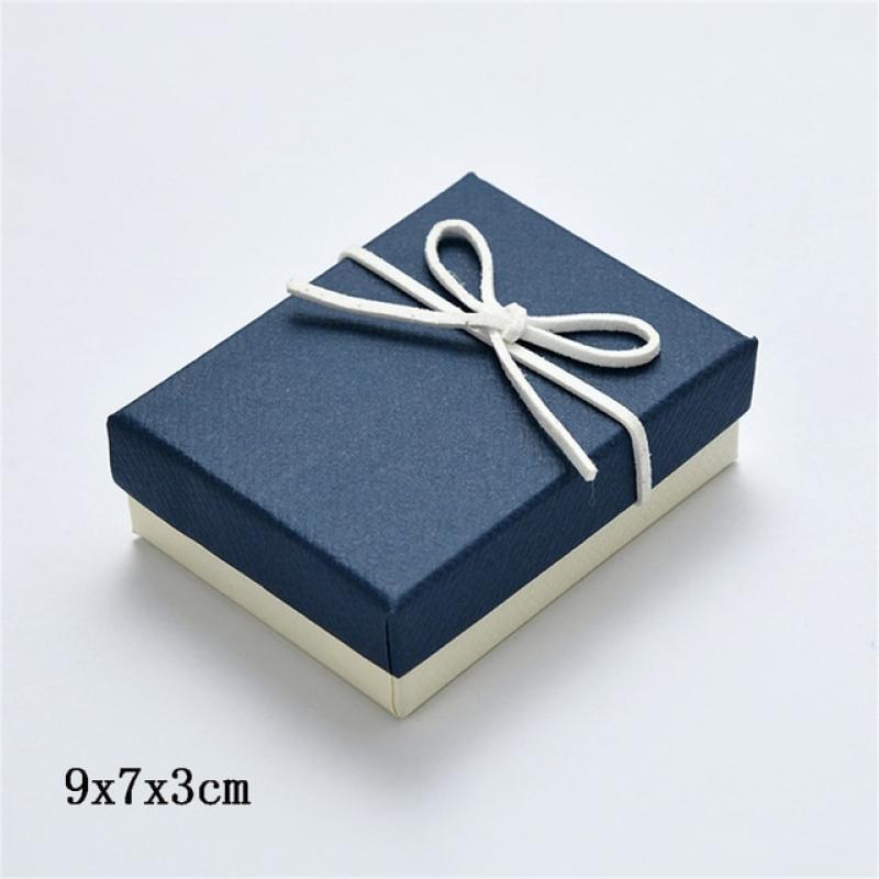 Bowknot Jewelry Box Earring Jewelry Organizer Necklace Storage Box Paper Organizers Storage Bronzing Jewelry Display Gift Case