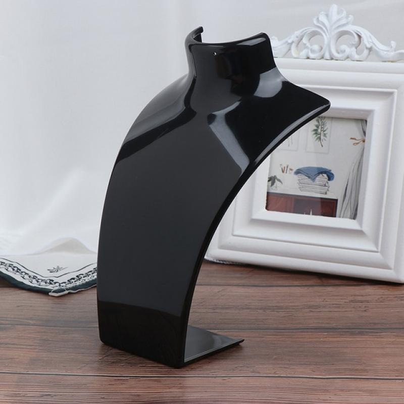 1PC Jewelry Display Fashion Model Necklace Mannequin Pendant Earring Showing Stand Plastic Jewellery Bust Showcase