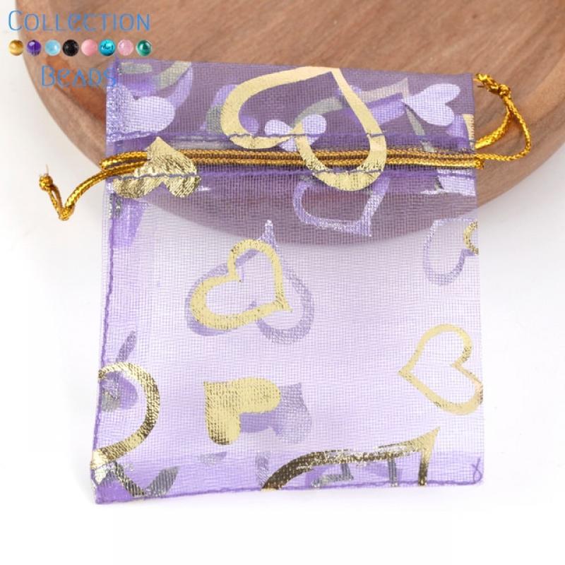 50pcs/Lot Colorful Drawstring Organza Bags Jewelry Packaging Bags Candy Wedding Party Bags Wholesale Gifts Pouches Wholesales