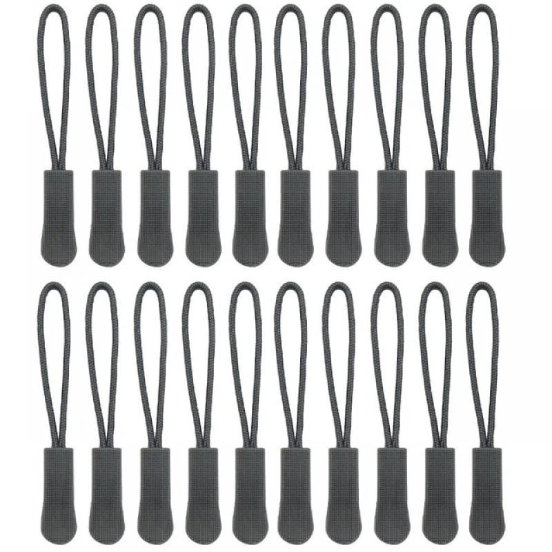 20 PCS Color Zipper Pull Puller End Fit Rope Tag Clothing Zip Fixer Broken Buckle Zip Cord Tab Clothes Suitcase Backpacks Etc...