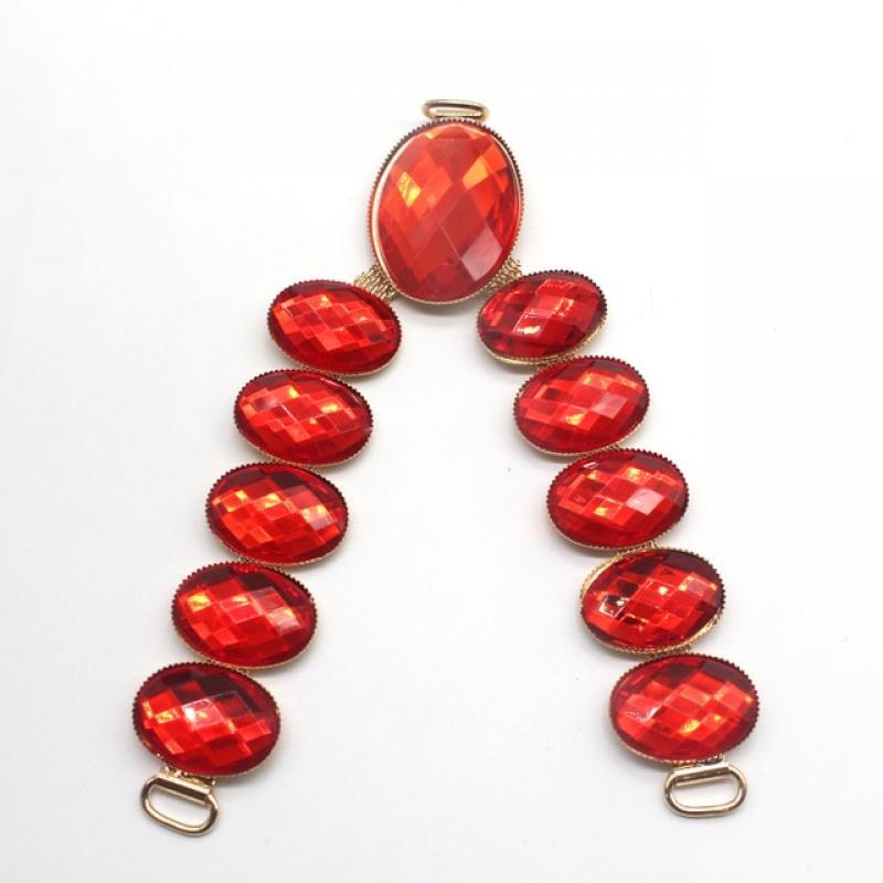 1pcs 10mm Bikini Connector Garment Decorative Rhinestone Buckle Crystal Sandal Chain DIY Hand Sewn Beach Shoes