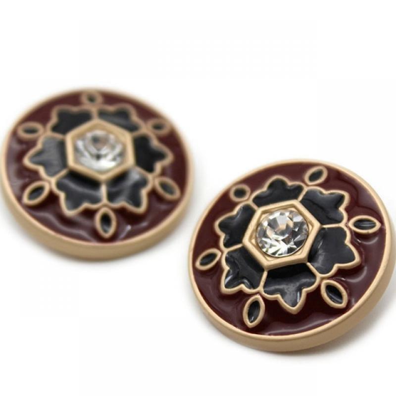 2pcs／lot Retro Metal Button Blazer Decorative Button Coat Pearl  Alloy High-foot Buckle DIY Clothing AccessoriesYS201013-2