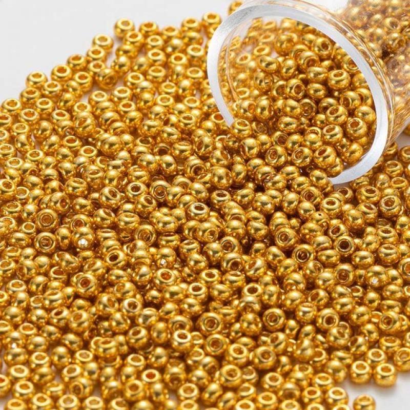 2mm Generic Toho Glass Seed Beads 1000pcs/Tube Metallic Color Bronze Women Handmade Beads Stitch Japan 11/0 Round Perles 10Grams