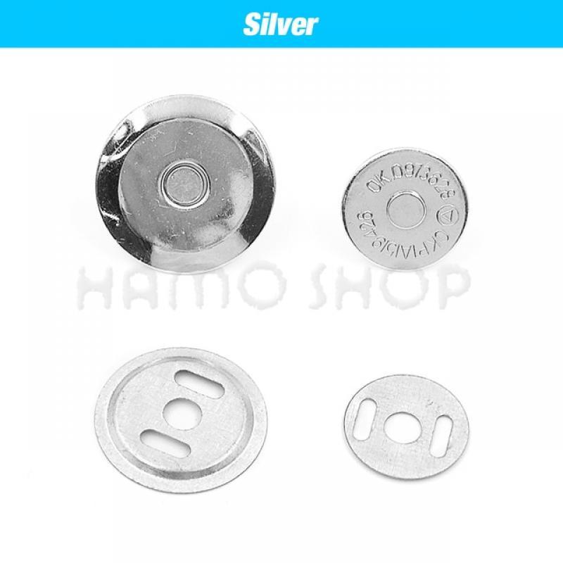 10sets/lot 16mm-20mm Metal Magnetic Snap Clasps For Sewing Purse Handbag Bag Craft Wallet Parts Accessories Materials Buckle