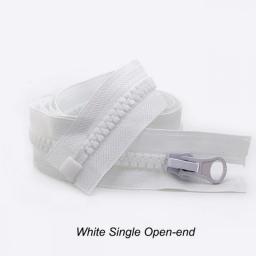 8# 15-500cm Resin Zipper Double Sliders Zippers For Sewing Jacket Coat Open-End Zips Repair Kit DIY Bag Clothing Accessories