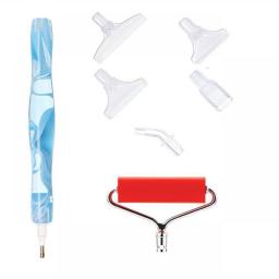 5D Diamond Painting Pen Crystal Point Drills Pen Handmade Tools With Metal Point Drill Heads Multi Placer Pen Tip Accessories
