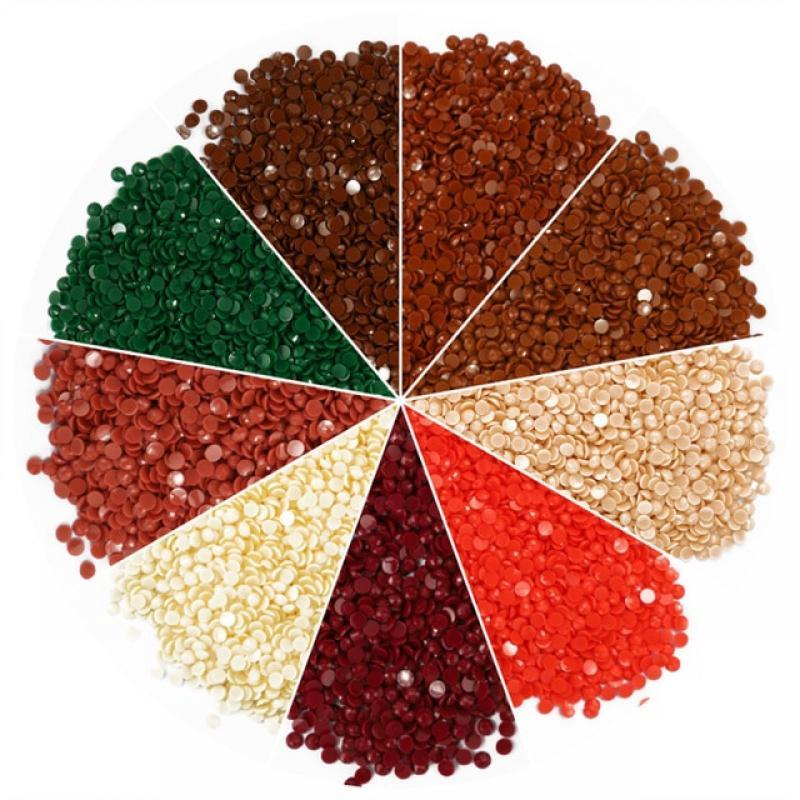 200pcs/bag Diamond Painting Accessory DMC 447 Color Square/Round Drills 5D DIY Diamond Embroidery Rhinestone Wholesale