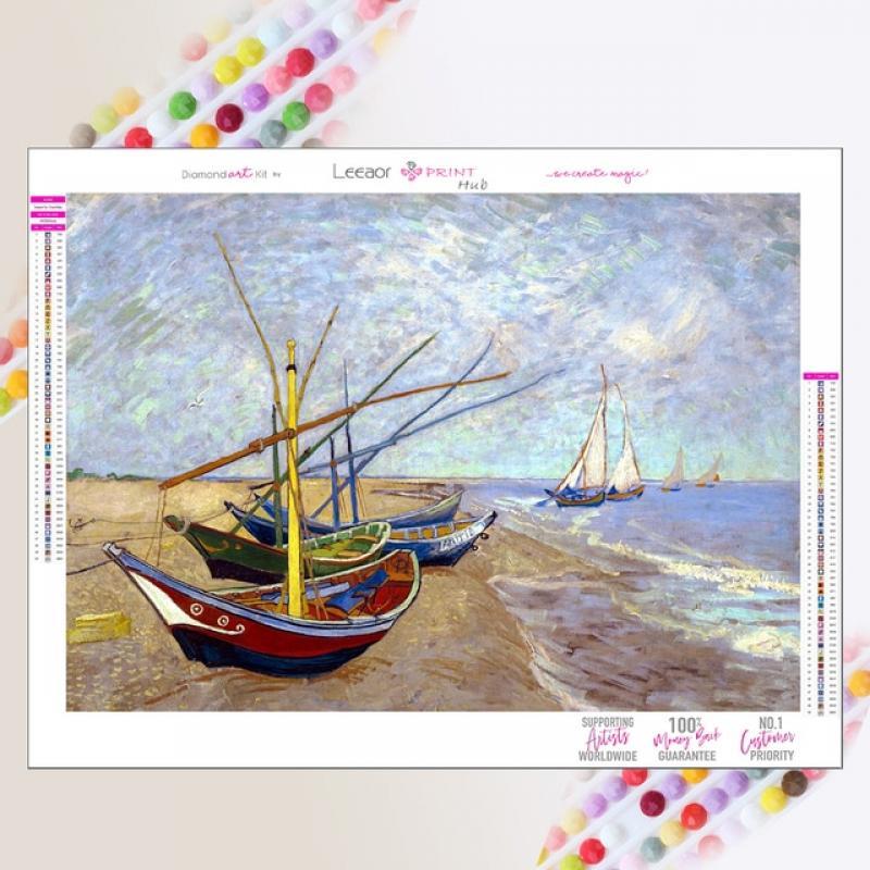 5D DIY Diamond Paintings Van Gogh Oil Painting Starry Night Sunflower Full Round/Square Diamond Vintage Home Art Wall Decor Gift
