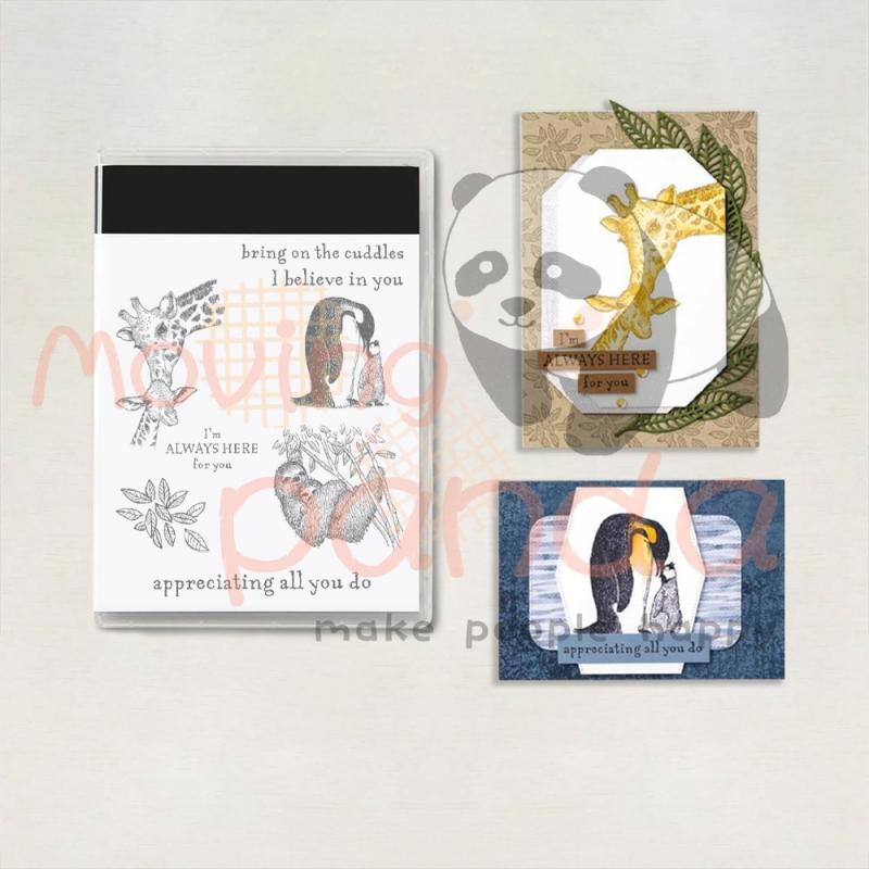 MP754 Love Mother And Kids Animals Clear Stamps Cutting Dies DIY Scrapbooking Silicone Stamps Metal Dies For Cards Crafts Decor