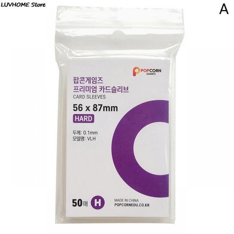 50pcs Korea Card Sleeves Clear Acid Free CPP Hard 3 Inch Photocard Holographic Protector Film Album Binder