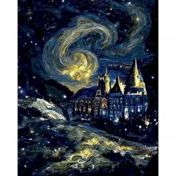 SDOYUNO 40x50cm Painting By Numbers Moon Landscape DIY Paint By Number For Kids & Adults Canvas Painting Gift Home Decor Art