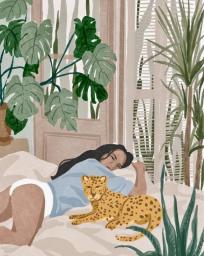HUACAN Paint By Number Woman Drawing On Canvas HandPainted Art Gift DIY Pictures By Number Flower Girl Kits Home Decoration