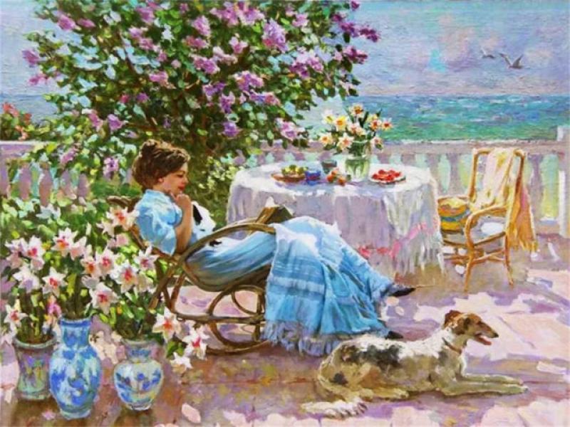 Paint By Number For Adults Landscape Lady 20x30 Canvas Stickers & Posters Crafts Kits For Adults Home Decor Personalized Gift