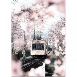 PhotoCustom 60x75cm DIY With Frame Oil Picture By Number HandPainted Acrylic Paint Pink Flower Painting On Canvas For Home Decor
