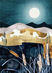 RUOPOTY Frame Painting By Numbers Kits Abstract Sunset Landscape Modern Drawing Coloring By Numbers Acrylic Paint For Home Decor