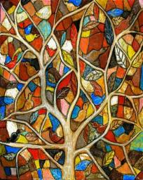 RUOPOTY Abstract Tree Paint By Numbers Handpainted Kits Acrylic Paint Paintings On Number Adults Crafts Original Gifts