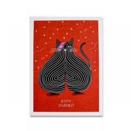 Classic Artist Klimt Cat Kiss Painting On Canvas Print Poster Abstract Art Wall Picatso Lady Pictures For Living Room Home Decor