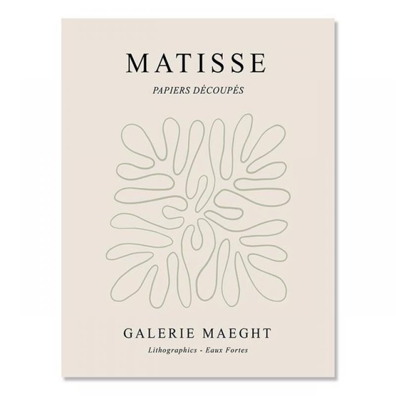 Henri Matisse Vintage Wall Posters and Print Abstract Woman Plant Line Canvas Painting Wall Art Pictures for Living Room Decor